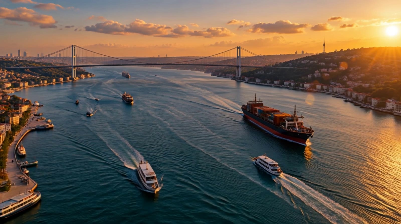 Kıyıdaki kağıt fabrikasına yaklaşış